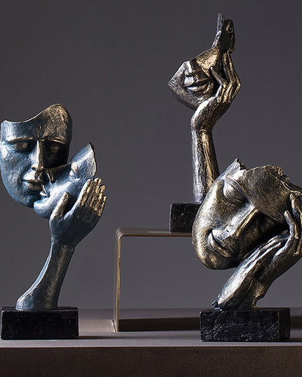 Figurka dekoracyjna motyw twarzy