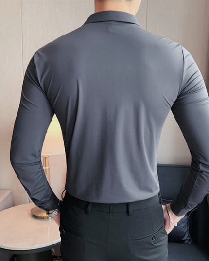 Męska koszula elastyczna o dopasowanym kroju