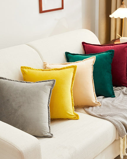 Poszewka na poduszkę aksamitna w jednolitych kolorach