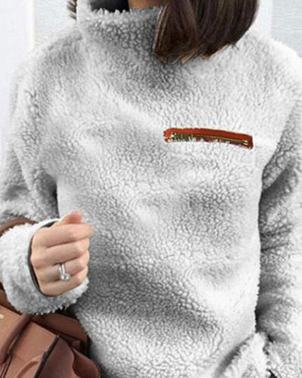 Damska bluza polarowa ze stójką