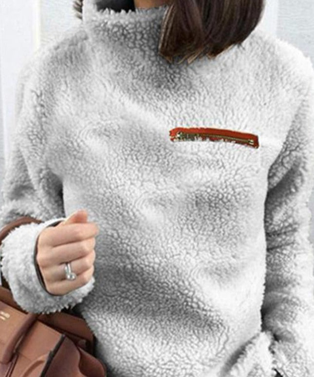 Damska bluza polarowa ze stójką