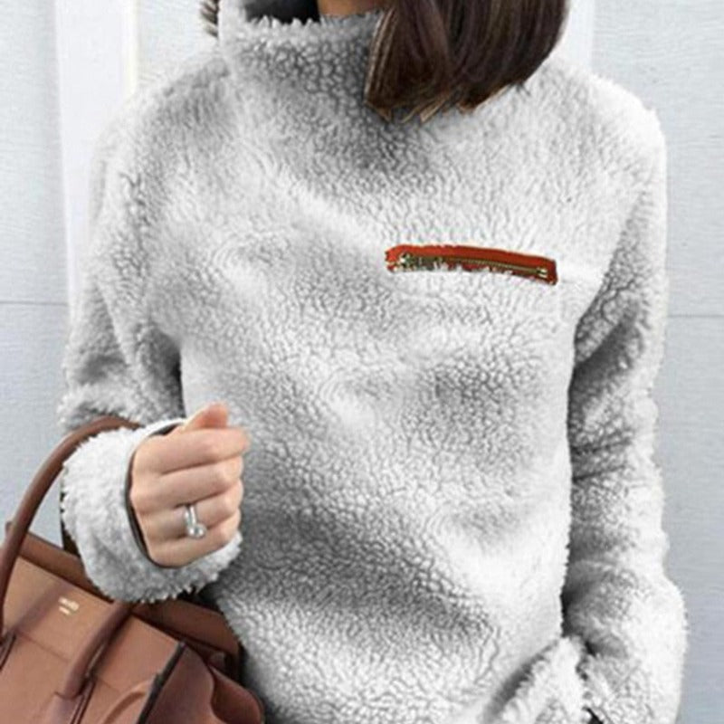 Damska bluza polarowa ze stójką