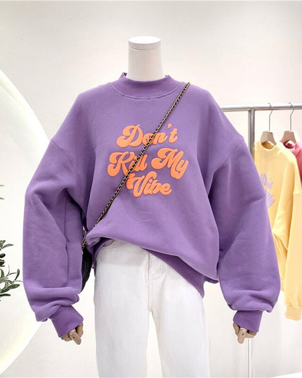 Damska bluza z trójwymiarowym napisem