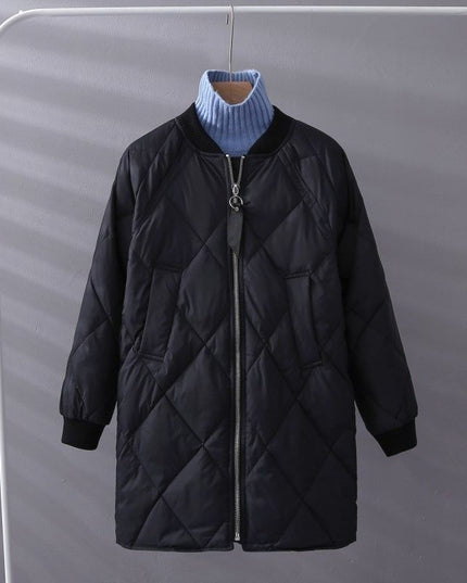 Damski płaszcz zimowy ze stójką