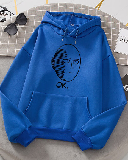 Męska bluza z kapturem i nadrukiem