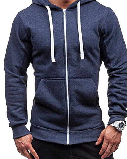 Męska bluza z kapturem rozpinana