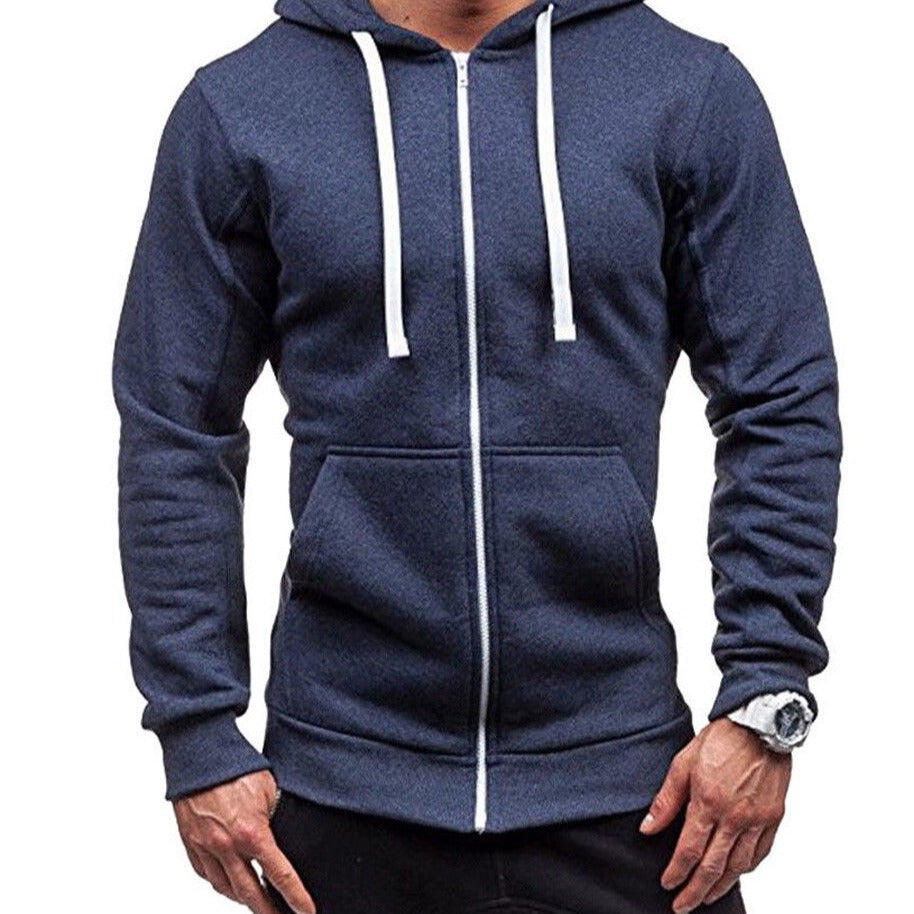 Męska bluza z kapturem rozpinana