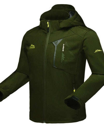 Męska kurtka przejściowa z kapturem wodoodporna