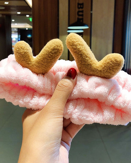 Opaska do włosów z różkami renifera