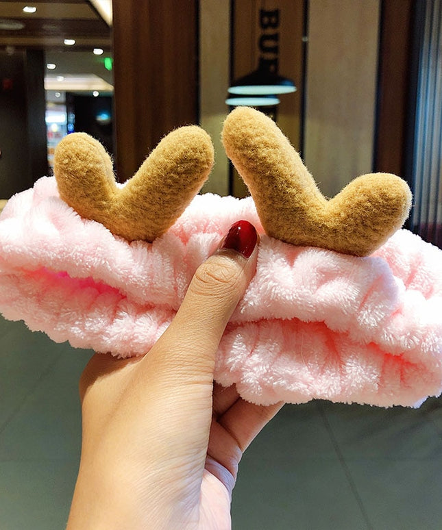 Opaska do włosów z różkami renifera