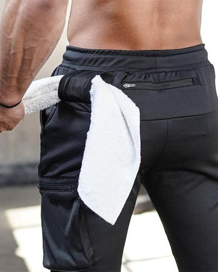 Męskie spodnie dresowe ze zwężanymi nogawkami