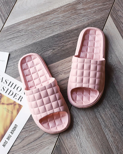 Damskie klapki gofrowane w jednolitych kolorach