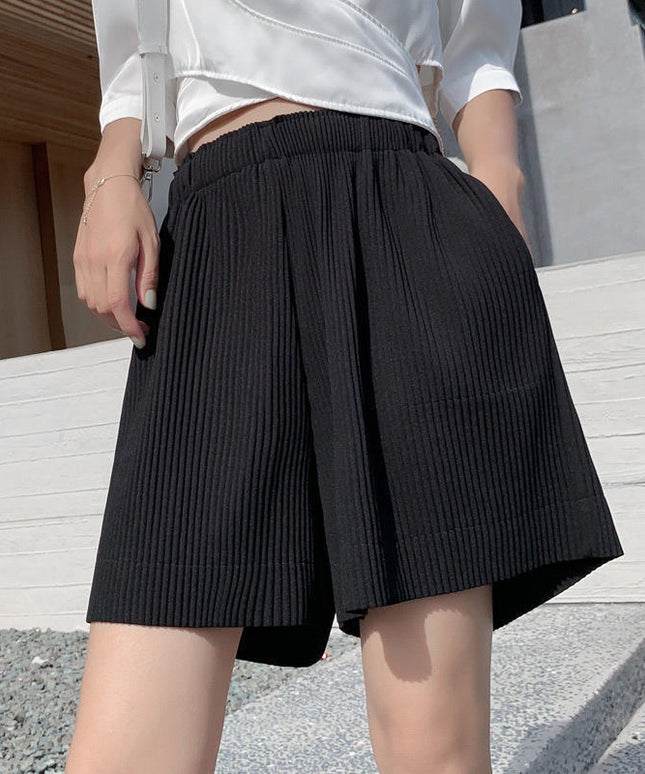 Damskie szorty plisowane o luźnym kroju