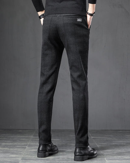 Męskie spodnie chinosy w kratkę