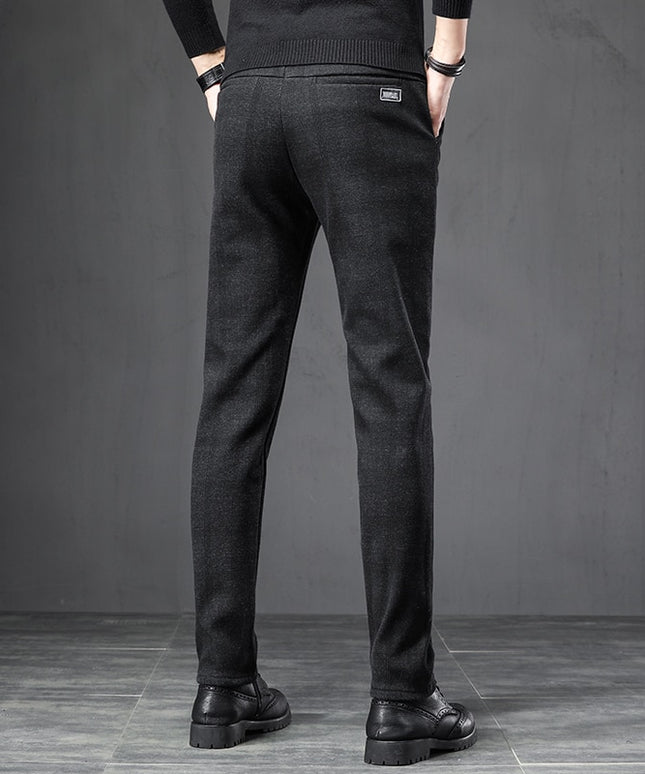 Męskie spodnie chinosy w kratkę