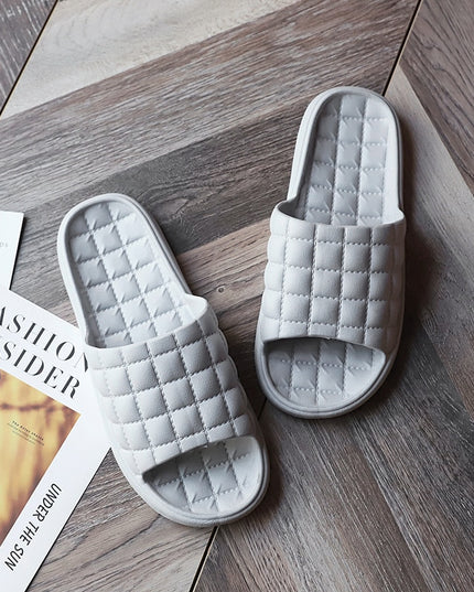 Damskie klapki gofrowane w jednolitych kolorach