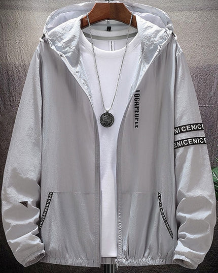 Męska kurtka przejściowa oversize z kapturem