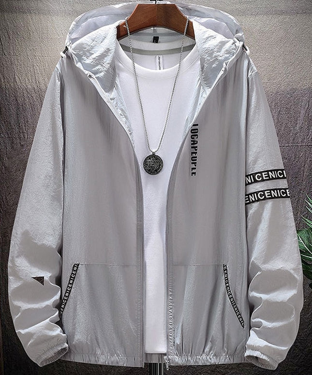 Męska kurtka przejściowa oversize z kapturem