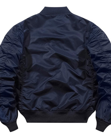 Męska kurtka przejściowa bomberka klasyczna z marszczeniami