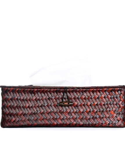 Pudełko na chusteczki rattanowe organizer