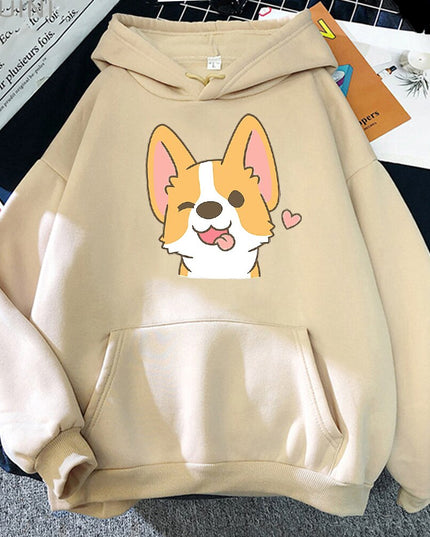 Damska bluza z pieskiem corgi