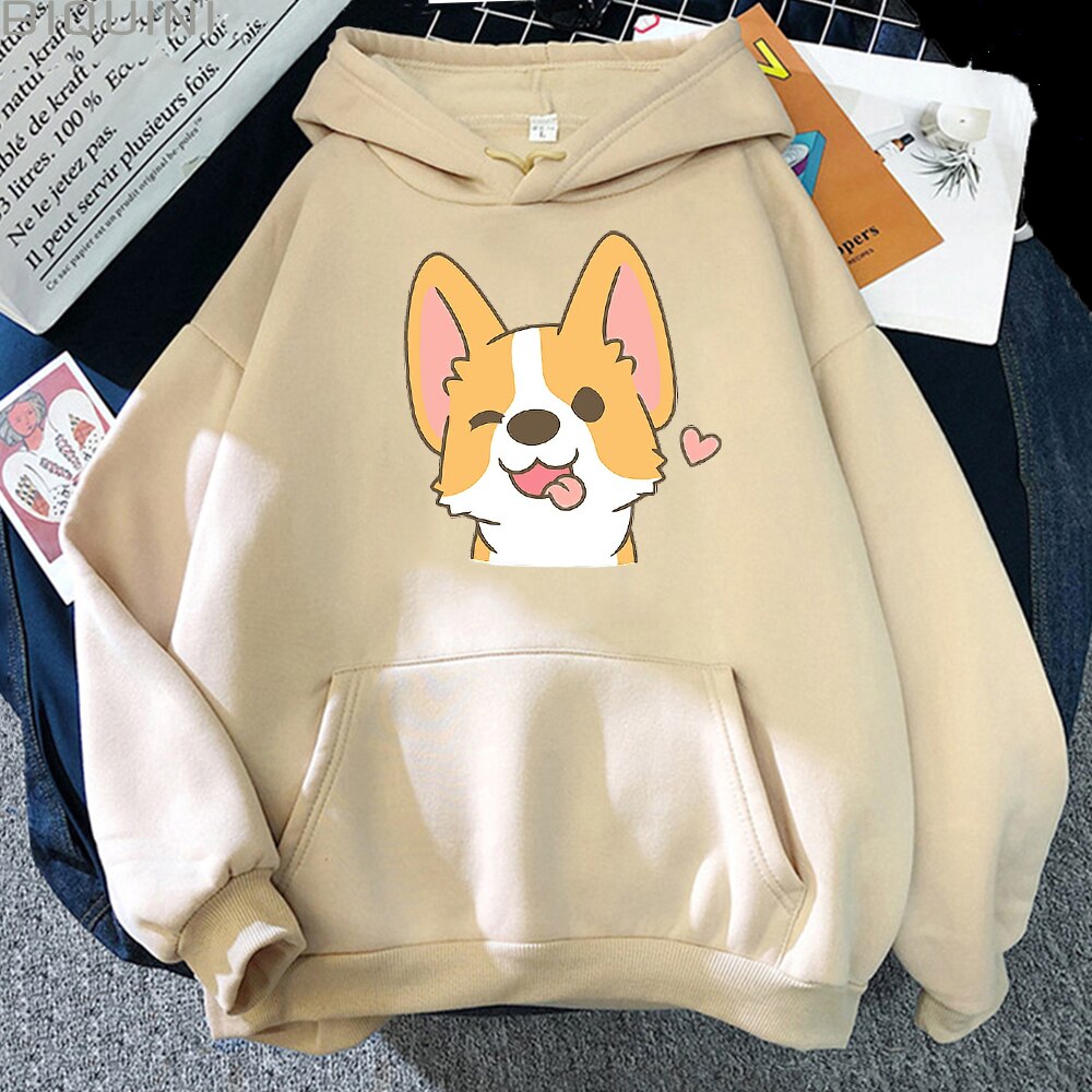 Damska bluza z pieskiem corgi