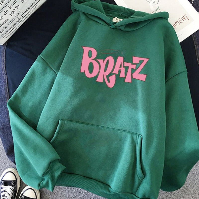 Damska bluza z kapturem z logo BRATZ