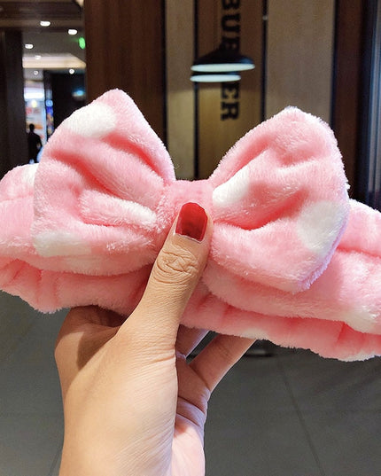 Opaska do włosów w kropki