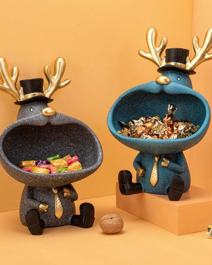 Figurka funkcjonalna renifer z miską