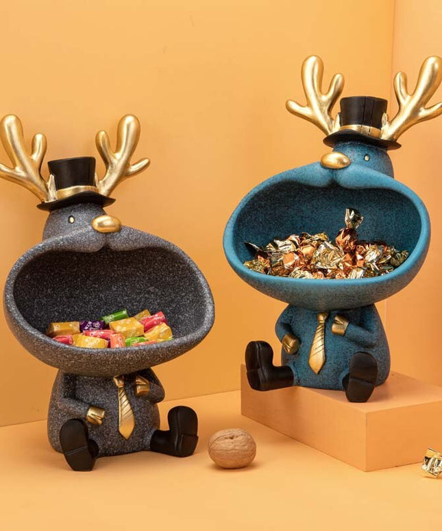 Figurka funkcjonalna renifer z miską