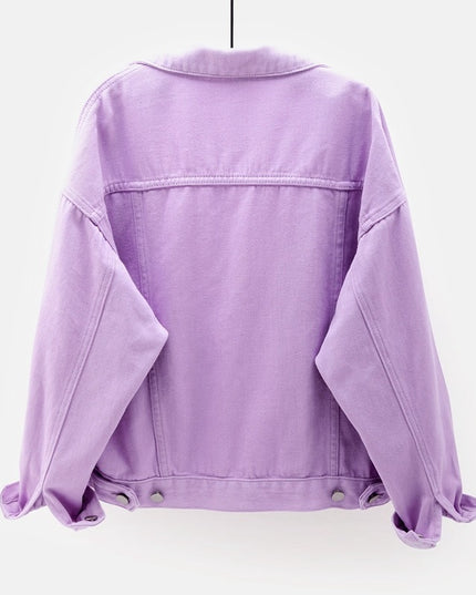 Damska kurtka jeansowa klasyczna o prostym kroju