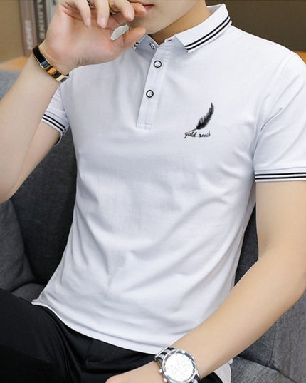 Męska koszulka polo z nadrukiem