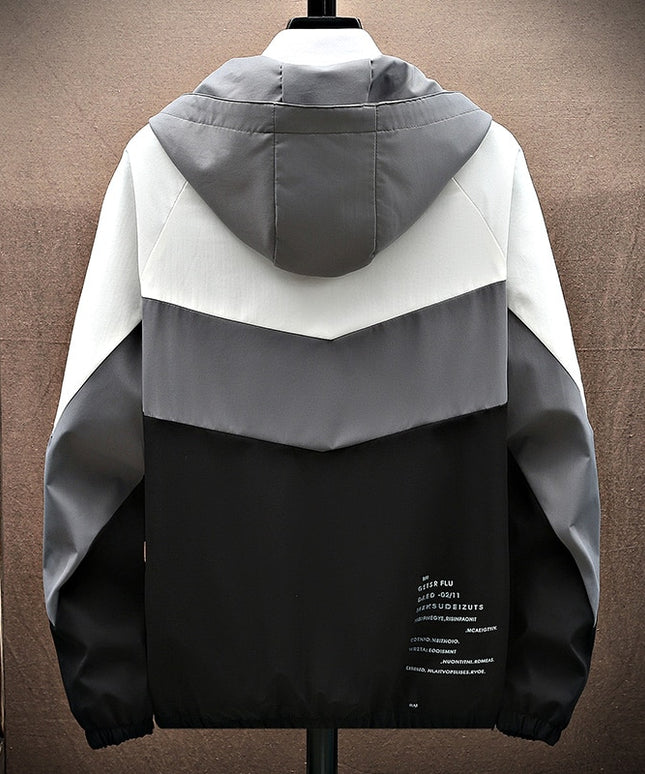 Męska kurtka zimowa oversize z kapturem