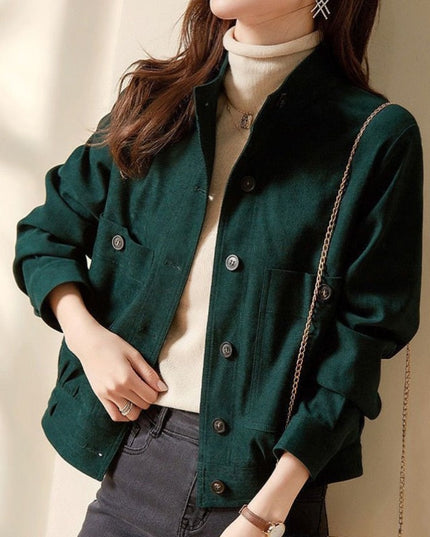 Damska kurtka przejściowa zapinana na guziki