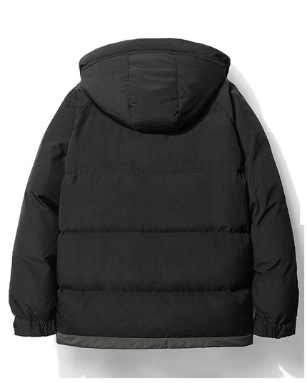 Męska kurtka zimowa z kontrastowymi paskami na rękawach