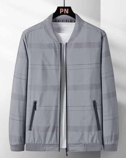 Męska kurtka przejściowa bomberka o prostym kroju