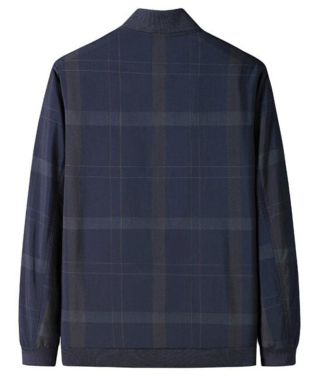 Męska kurtka przejściowa bomberka o prostym kroju