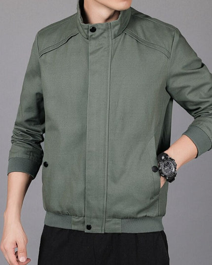 Męska kurtka przejściowa klasyczna ze stójką