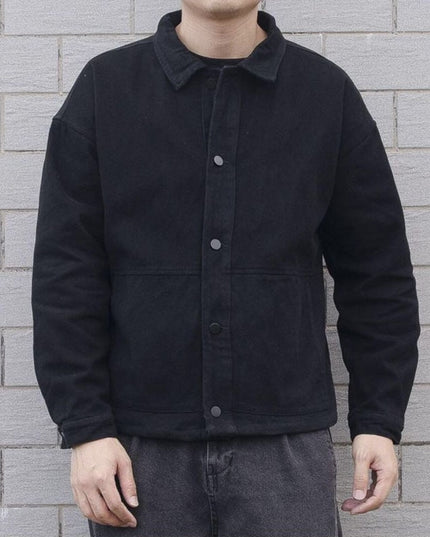 Męska kurtka jeansowa klasyczna o prostym kroju