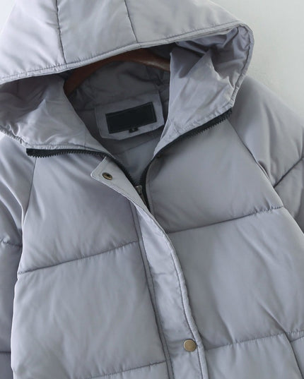 Damska klasyczna kurtka zimowa z kapturem