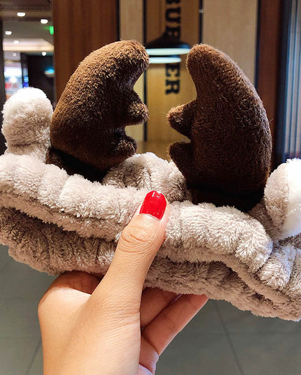 Opaska do włosów z uszami renifera