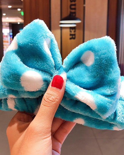 Opaska do włosów w kropki