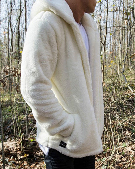 Męska bluza polarowa z kapturem