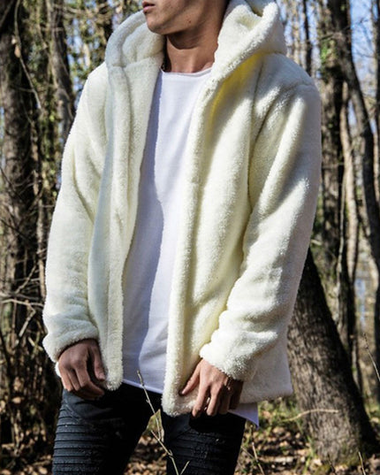 Męska bluza polarowa z kapturem