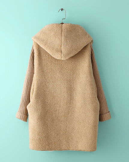 Damski płaszcz z kożuszkiem