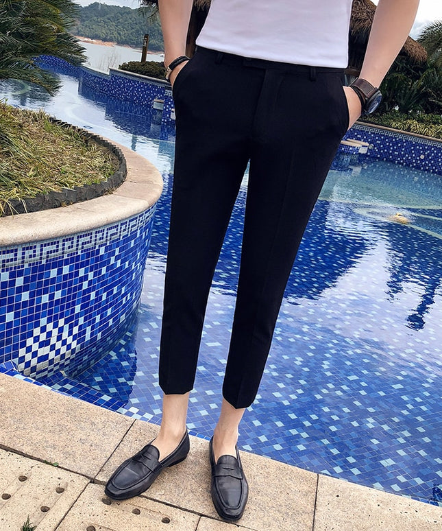 Męskie spodnie chinosy o długości 7/8