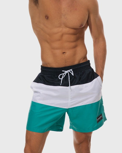 Męskie szorty kąpielowe w poziome paski