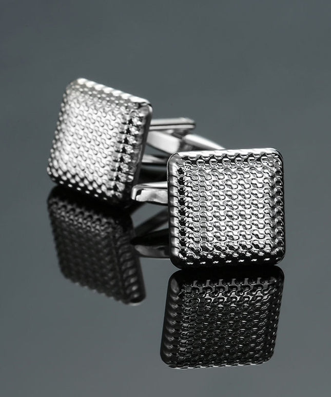 Spinki do koszuli z ozdobną fakturą