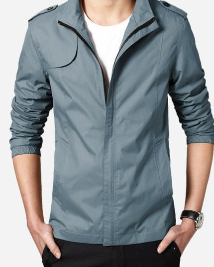 Męska kurtka przejściowa wiatrówka ze stójką