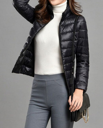 Damska kurtka przejściowa przeciwdeszczowa pikowana